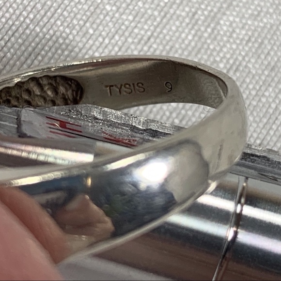 Rainbow stone Tysis .925 sterling ring size 8.75 - Picture 7 of 8